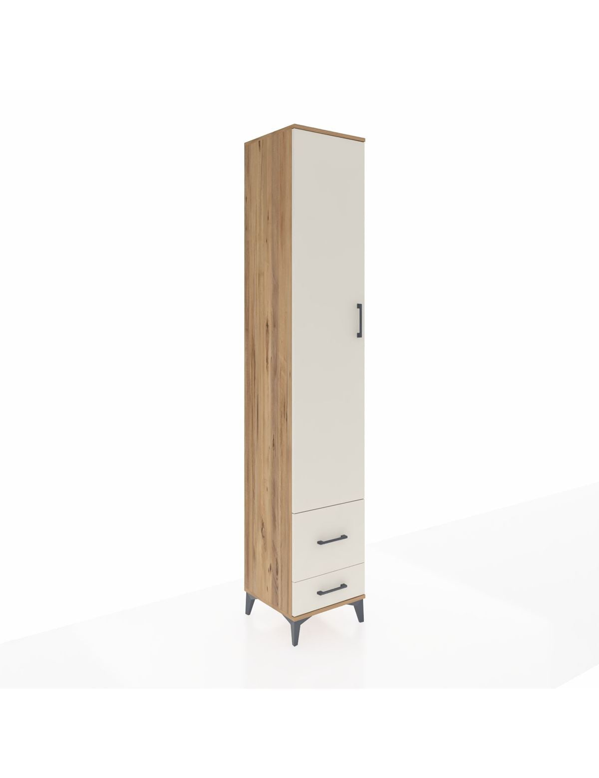 Hyperion Dolap 5 Raflı 2 Çekmeceli Tek Kapaklı 44x44x243 - S64M052V7B