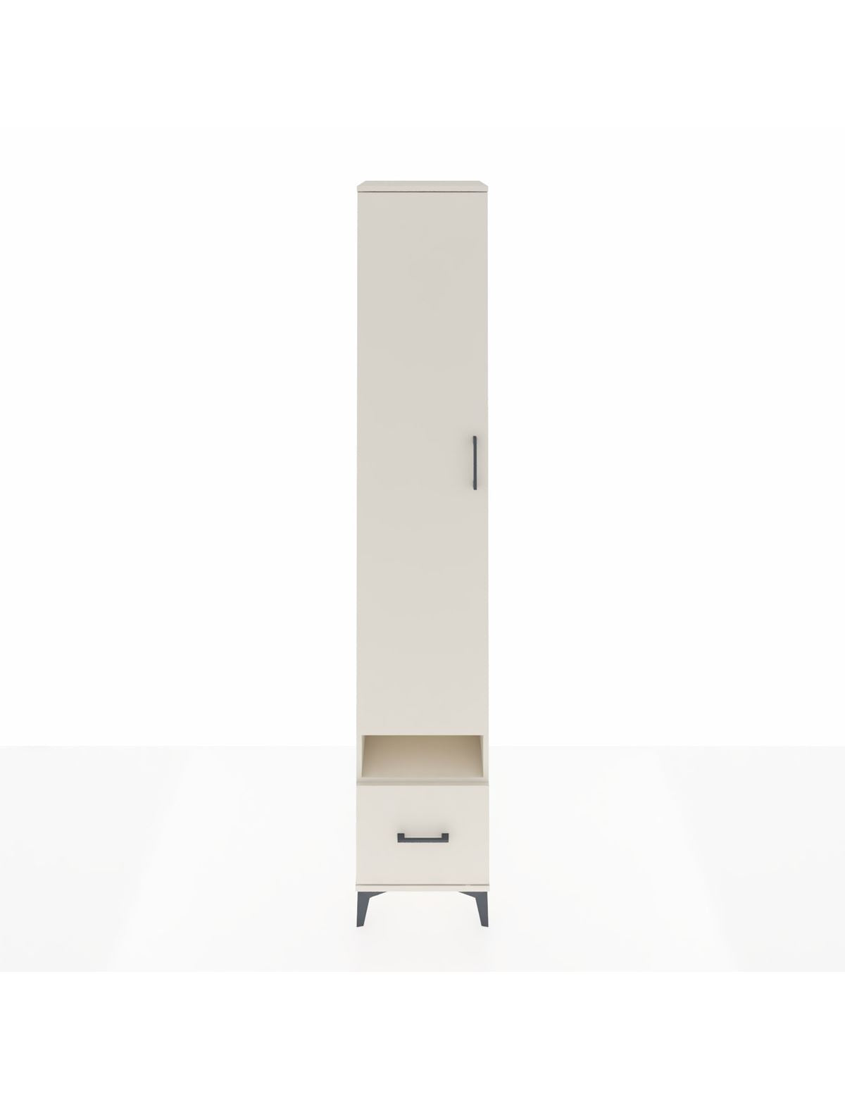 Hyperion Dolap 4 Raflı Tek Çekmeceli Tek Askılı 44x44x243 - S64M053V1B