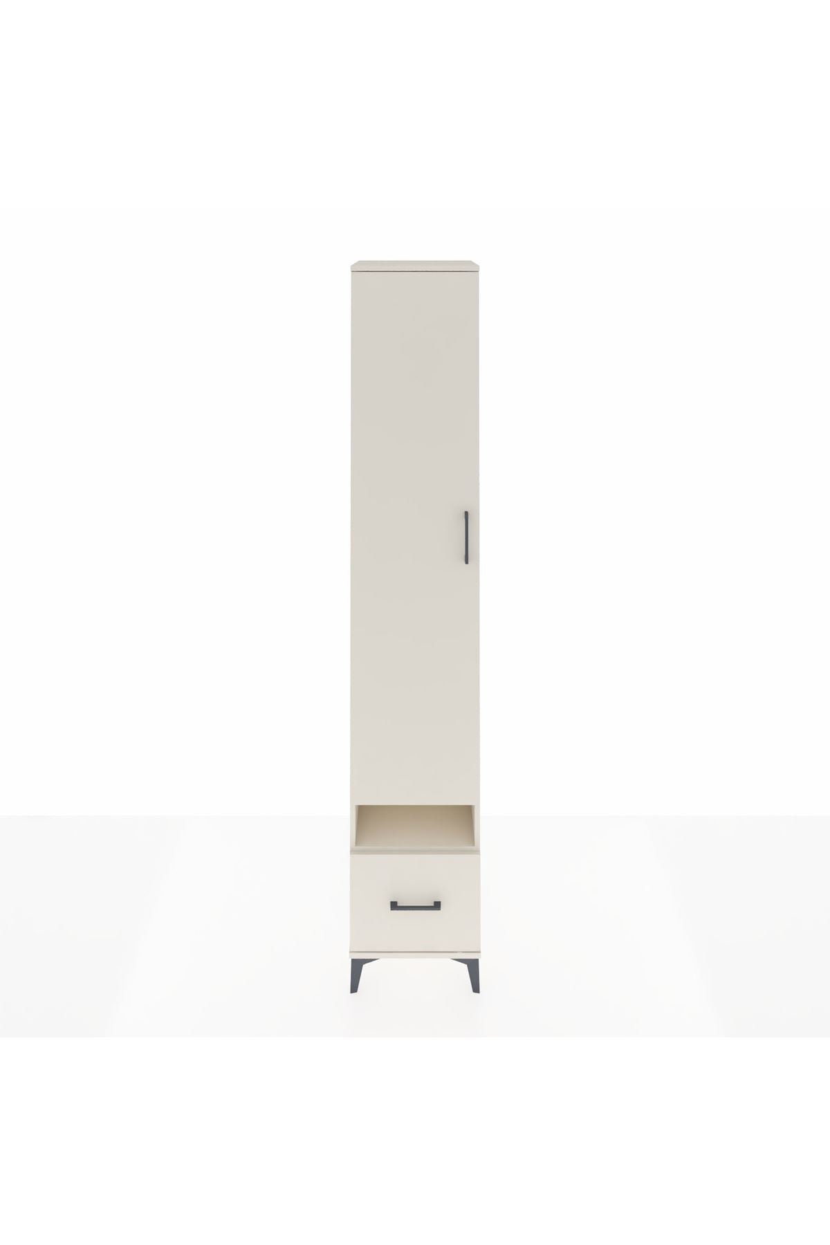 Hyperion Dolap 4 Raflı Tek Çekmeceli Tek Askılı 44x44x243 - S64M053V1B