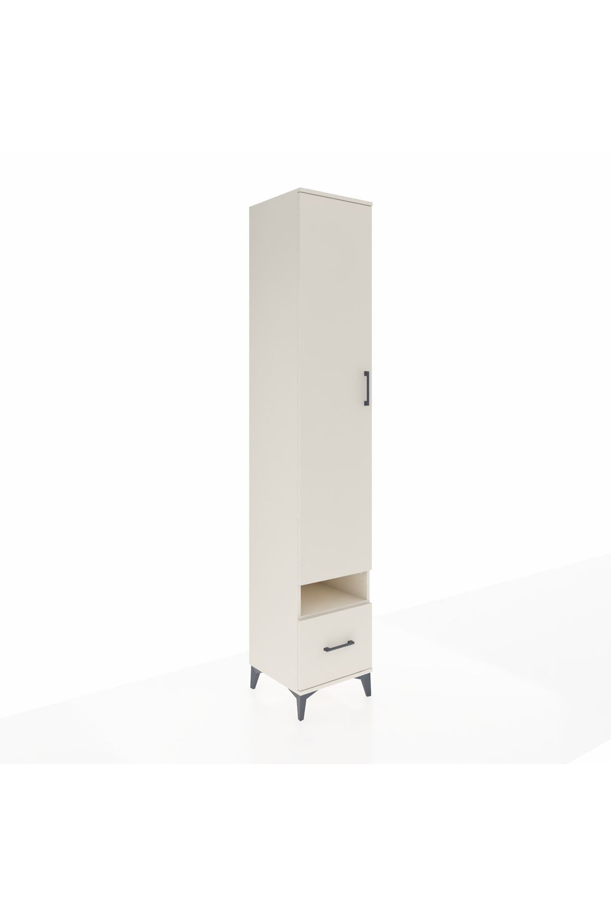 Hyperion Dolap 4 Raflı Tek Çekmeceli Tek Askılı 44x44x243 - S64M053V1B