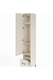 Hyperion Dolap 4 Raflı Tek Çekmeceli Tek Askılı 44x44x243 - S64M053V1B