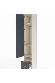 Hyperion Dolap 4 Raflı Tek Çekmeceli Tek Askılı 44x44x243 - S64M053V2B
