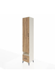 Hyperion Dolap 4 Raflı Tek Çekmeceli Tek Askılı 44x44x243 - S64M053V3B