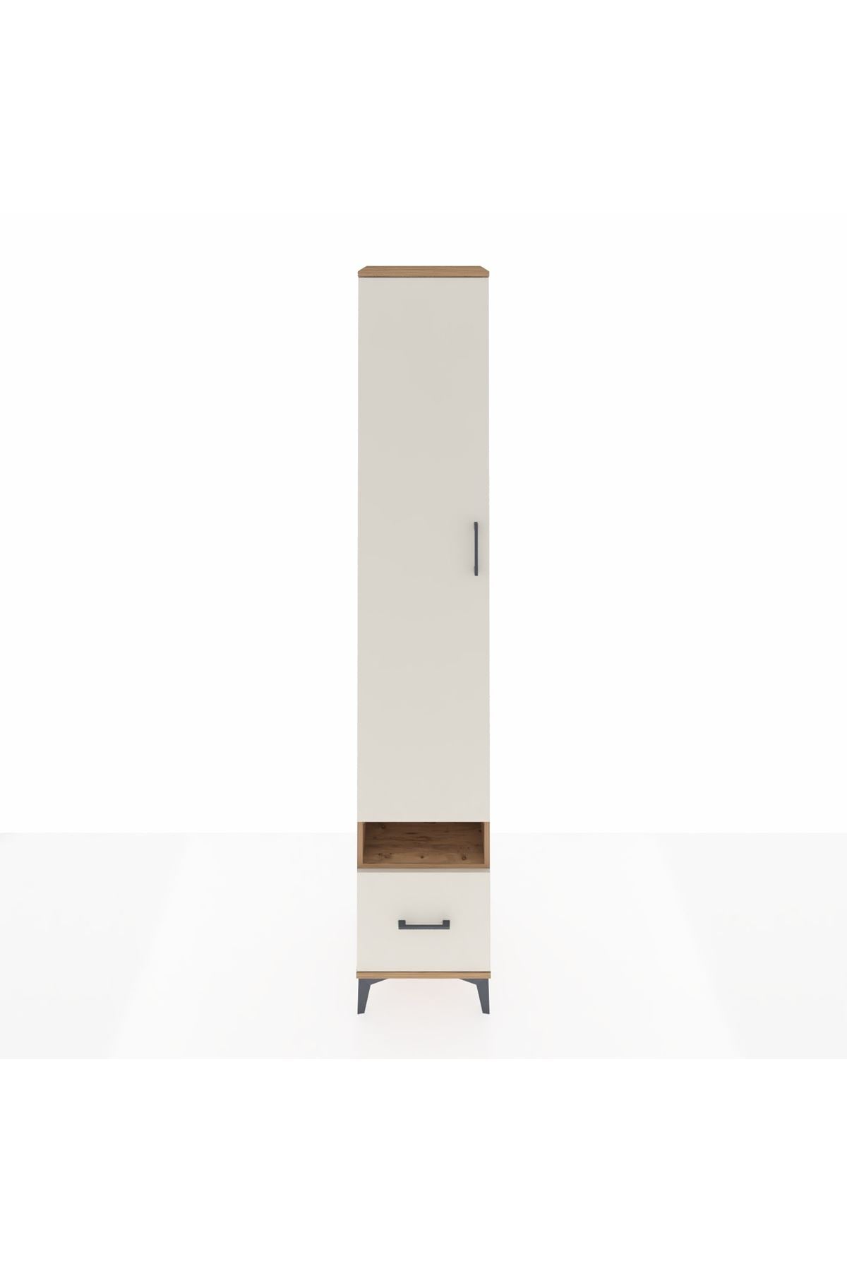 Hyperion Dolap 4 Raflı Tek Çekmeceli Tek Askılı 44x44x243 - S64M053V7B