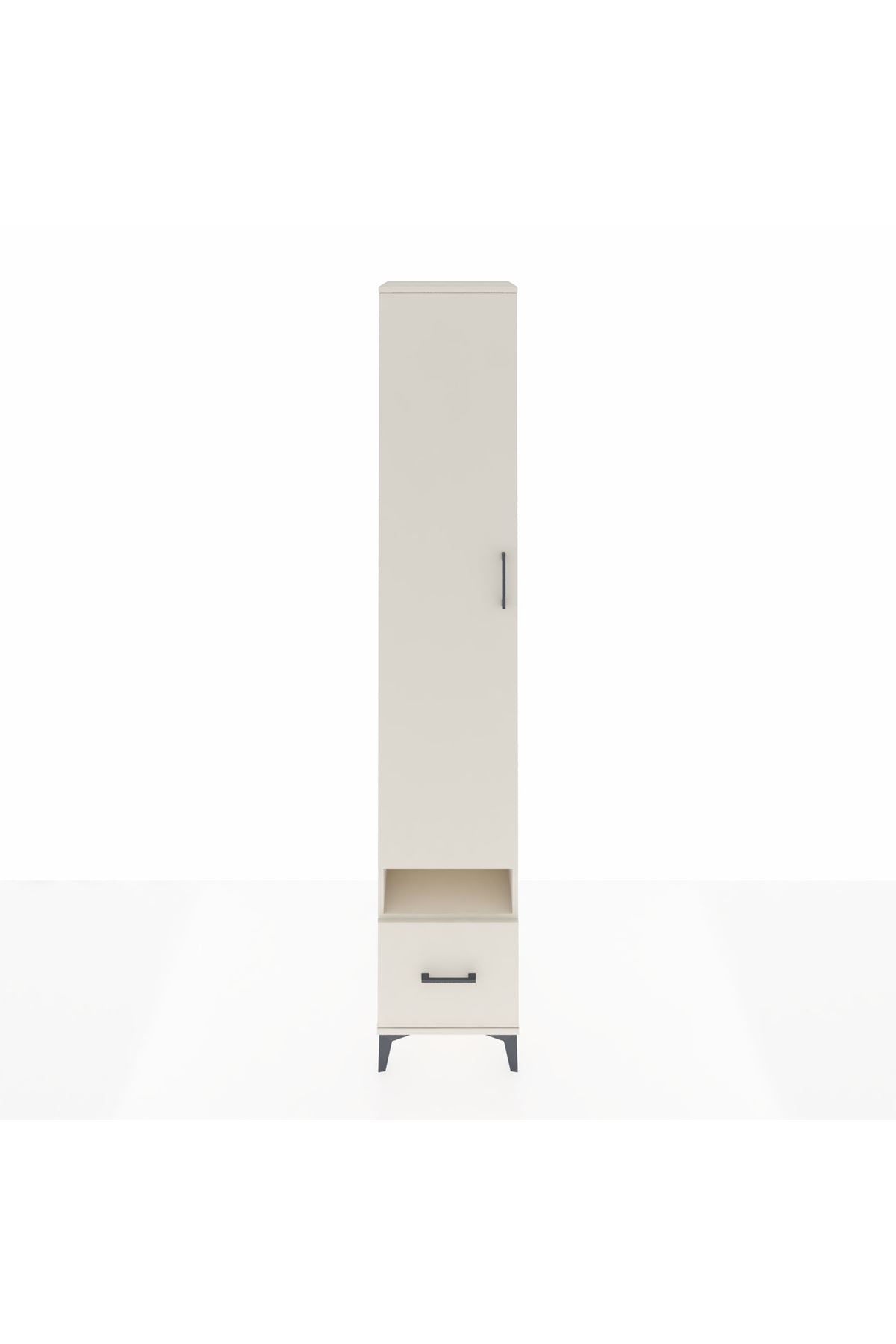 Hyperion Dolap 6 Raflı Tek Çekmeceli Tek Kapaklı 44x44x243 - S64M054V1B