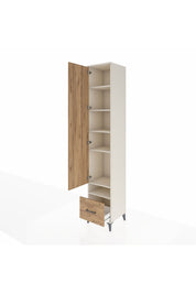 Hyperion Dolap 6 Raflı Tek Çekmeceli Tek Kapaklı 44x44x243 - S64M054V3B