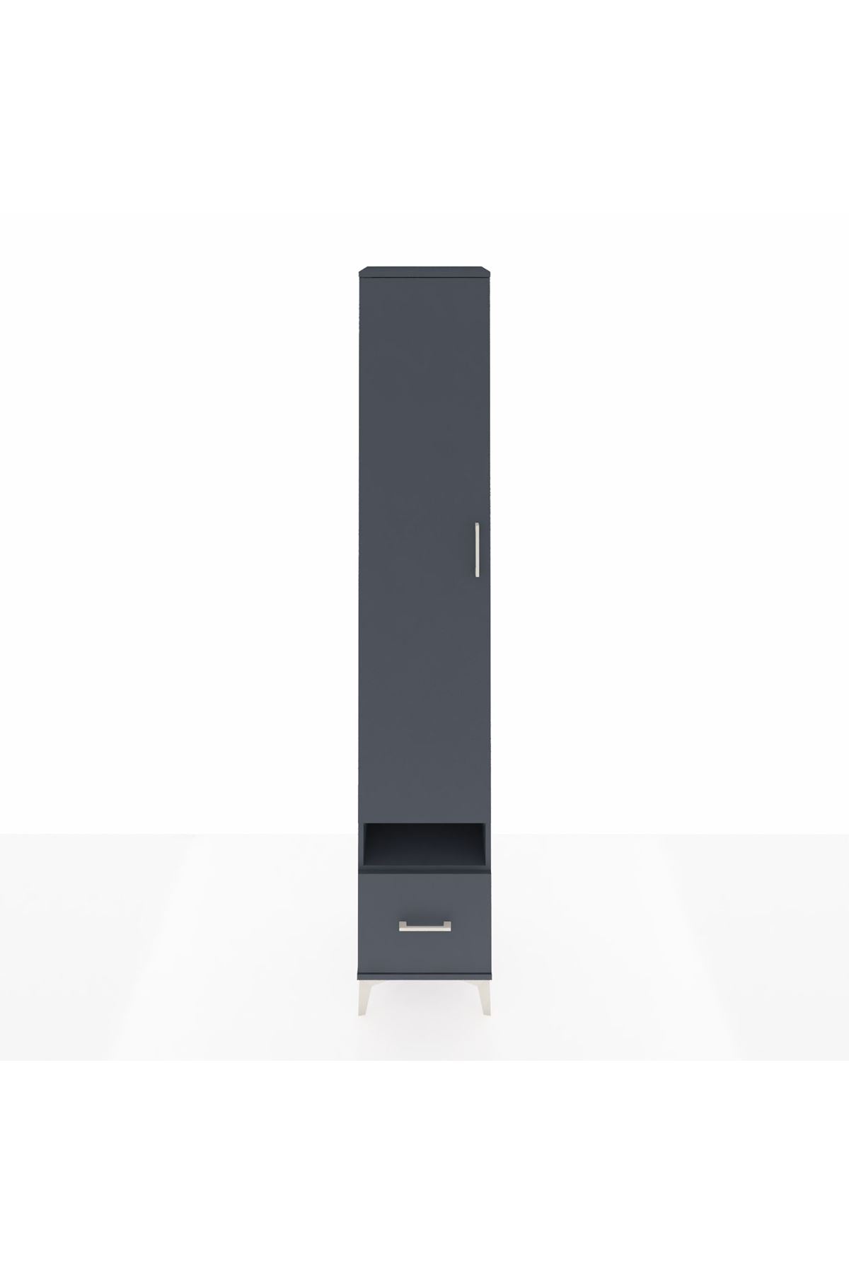 Hyperion Dolap 6 Raflı Tek Çekmeceli Tek Kapaklı 44x44x243 - S64M054V5B