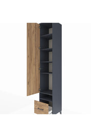 Hyperion Dolap 6 Raflı Tek Çekmeceli Tek Kapaklı 44x44x243 - S64M054V6B