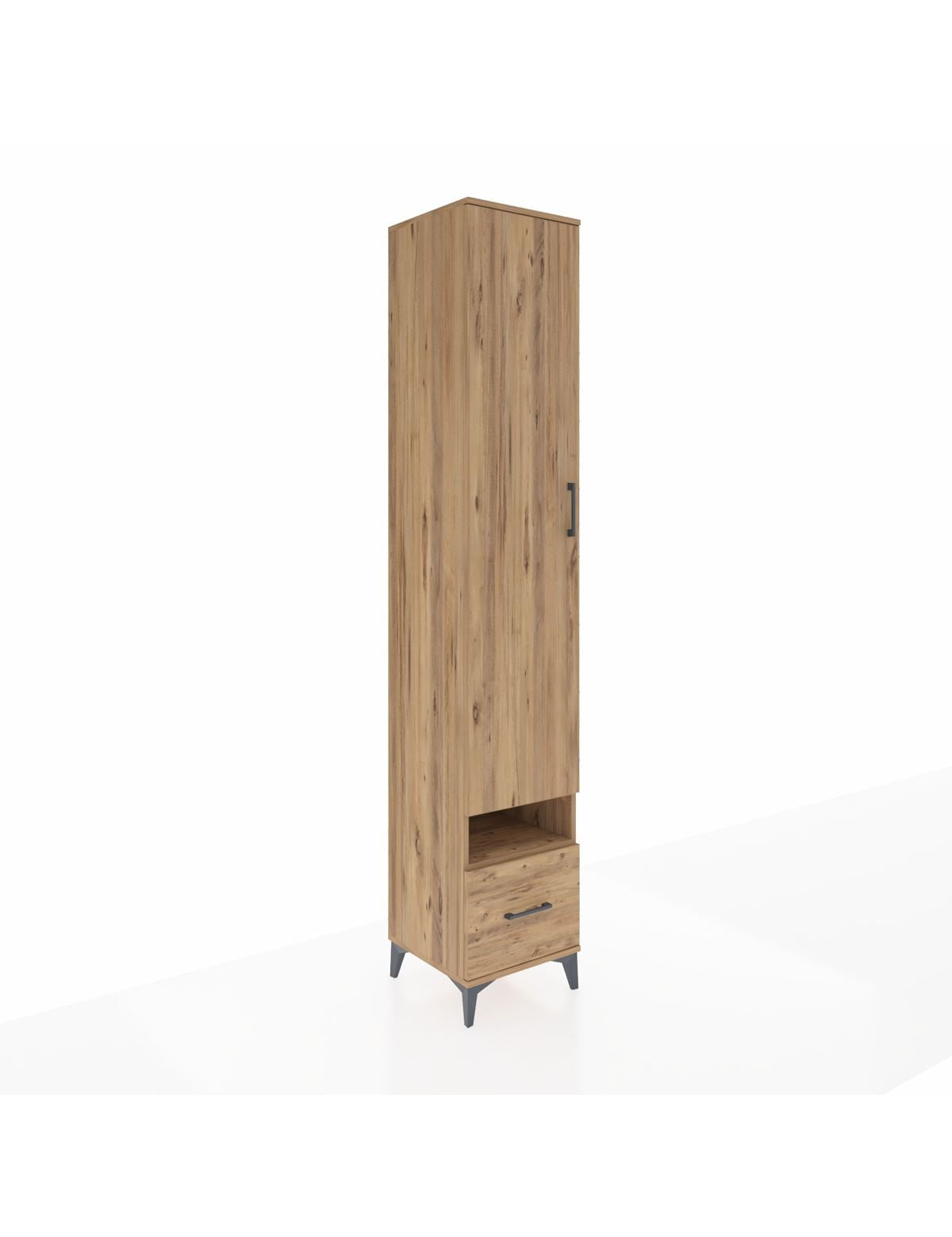 Hyperion Dolap 6 Raflı Tek Çekmeceli Tek Kapaklı 44x44x243 - S64M054V9B