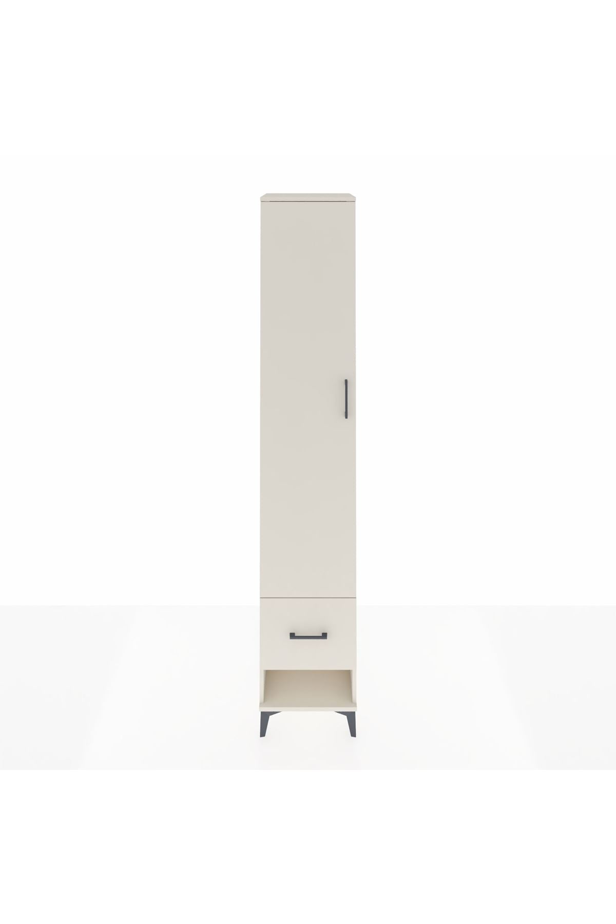 Hyperion Dolap 3 Raflı Tek Çekmeceli Tek Askılı 44x44x243 - S64M055V1B
