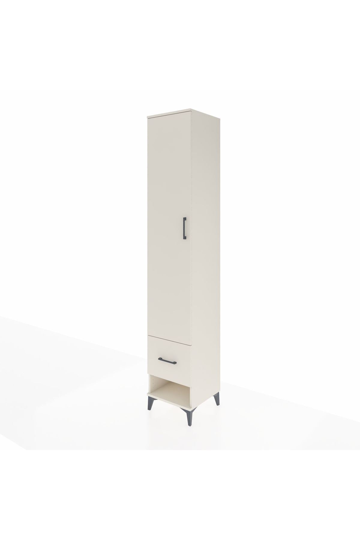 Hyperion Dolap 3 Raflı Tek Çekmeceli Tek Askılı 44x44x243 - S64M055V1B