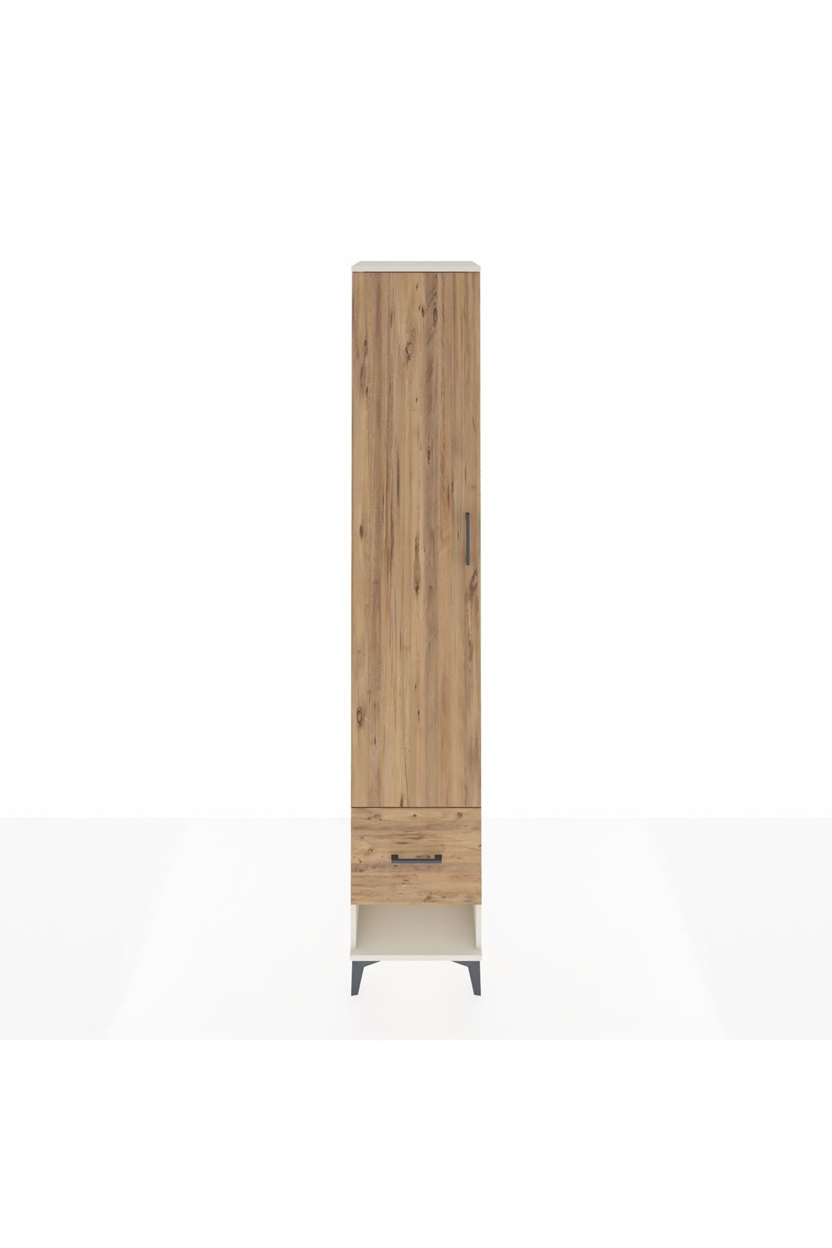 Hyperion Dolap 3 Raflı Tek Çekmeceli Tek Askılı 44x44x243 - S64M055V3B