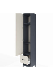 Hyperion Dolap 3 Raflı Tek Çekmeceli Tek Askılı 44x44x243 - S64M055V4B