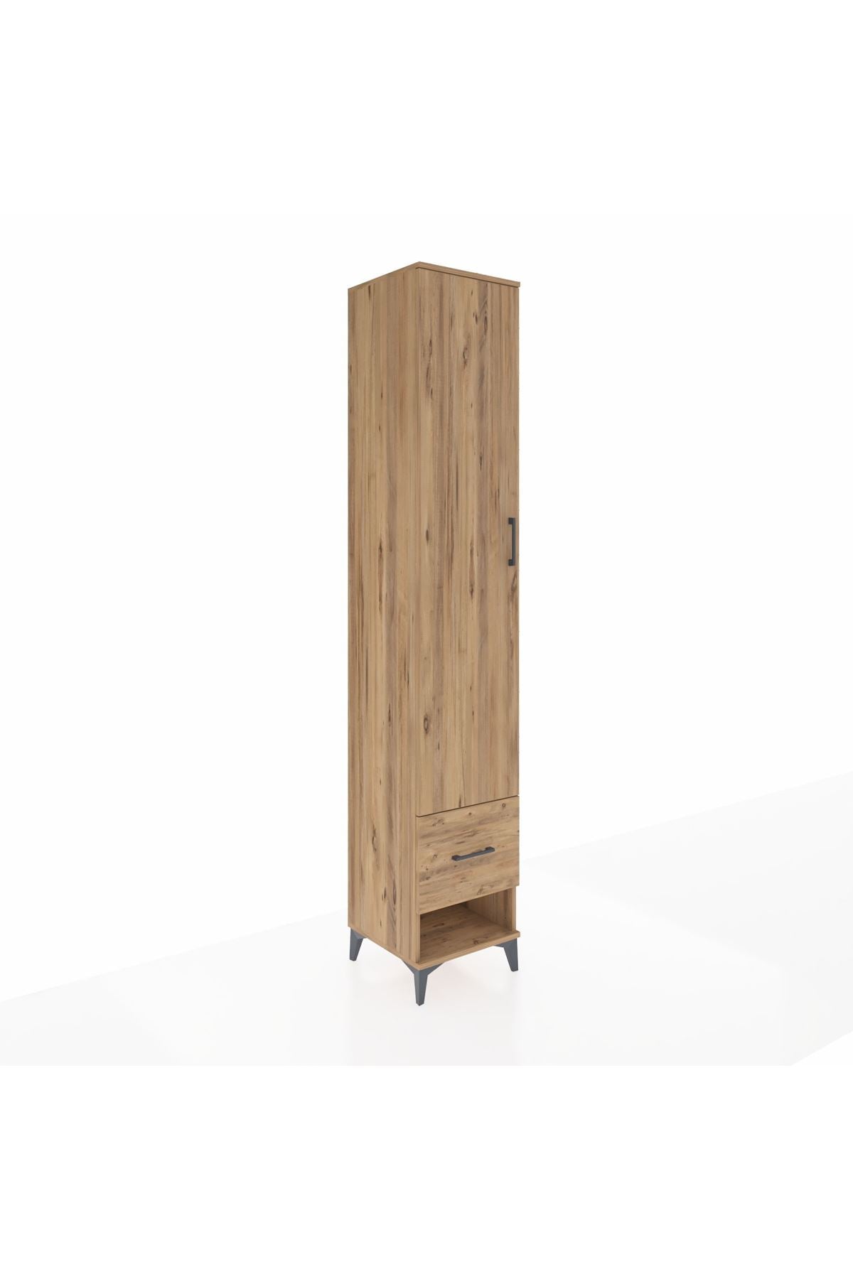 Hyperion Dolap 3 Raflı Tek Çekmeceli Tek Askılı 44x44x243 - S64M055V9B