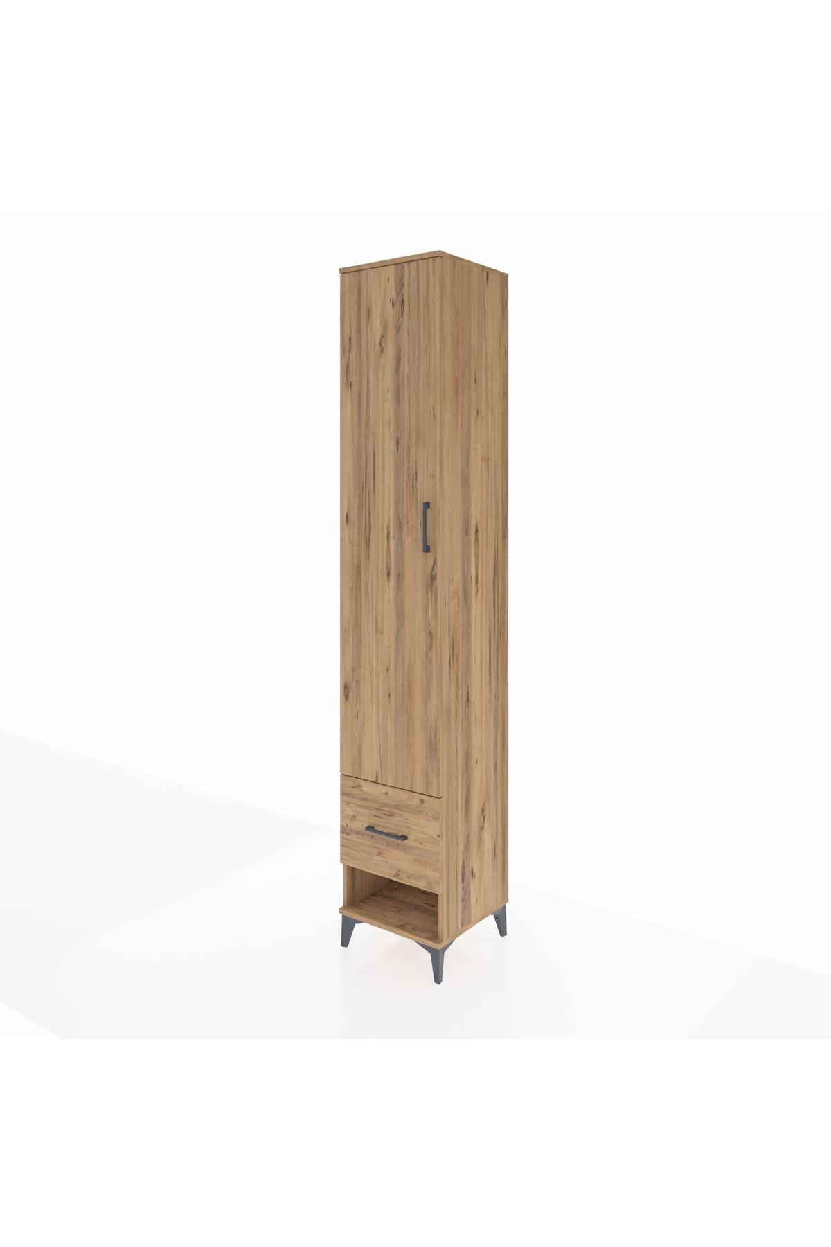 Hyperion Dolap 3 Raflı Tek Çekmeceli Tek Askılı 44x44x243 - S64M055V9B