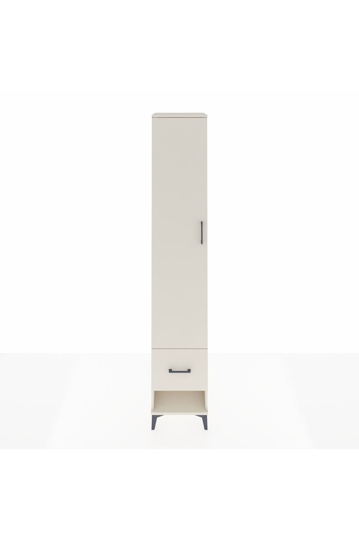 Hyperion Dolap 5 Raflı Tek Çekmeceli Tek Kapaklı 44x44x243 - S64M056V1B