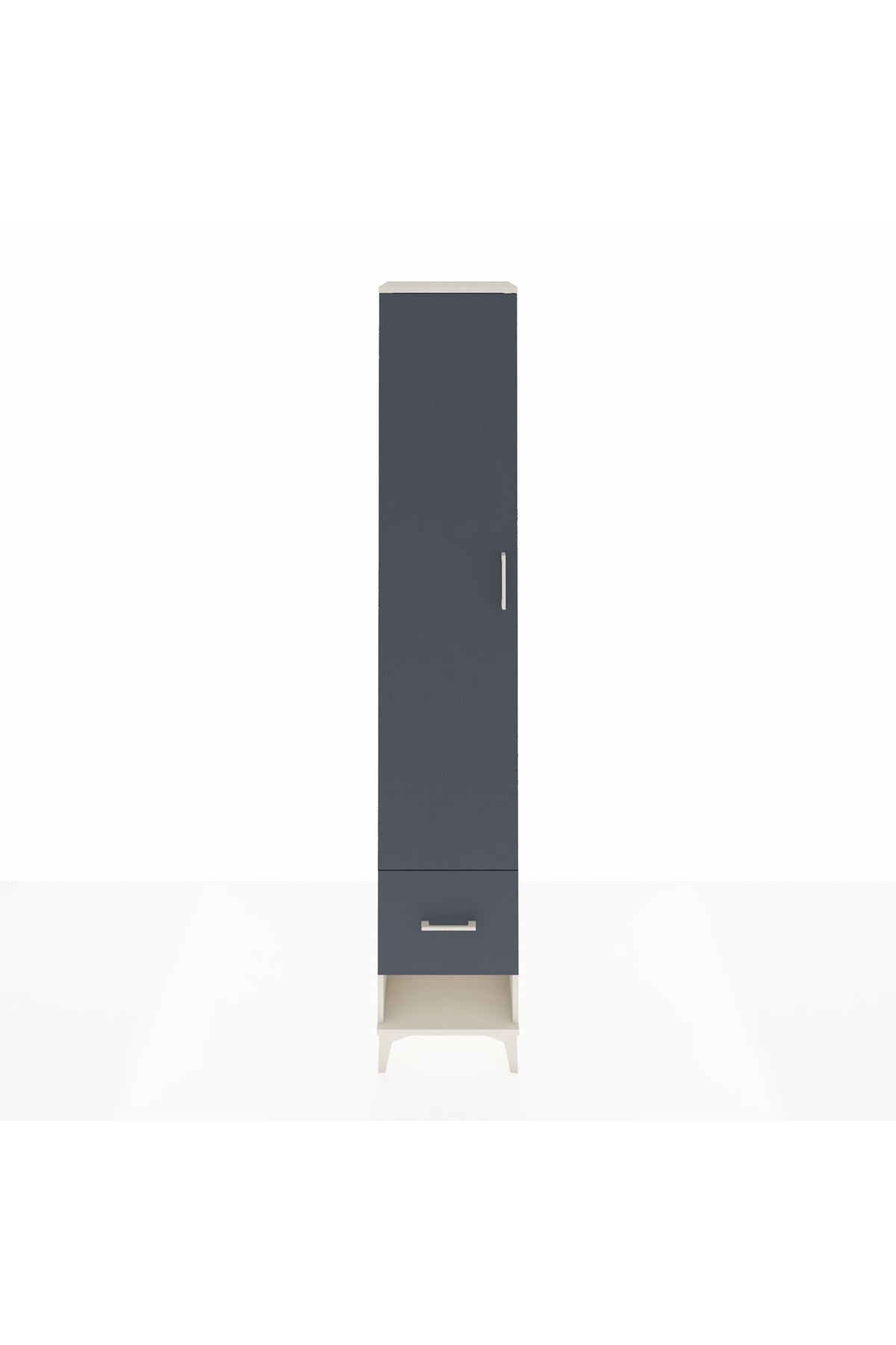 Hyperion Dolap 5 Raflı Tek Çekmeceli Tek Kapaklı 44x44x243 - S64M056V2B
