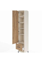 Hyperion Dolap 5 Raflı Tek Çekmeceli Tek Kapaklı 44x44x243 - S64M056V3B
