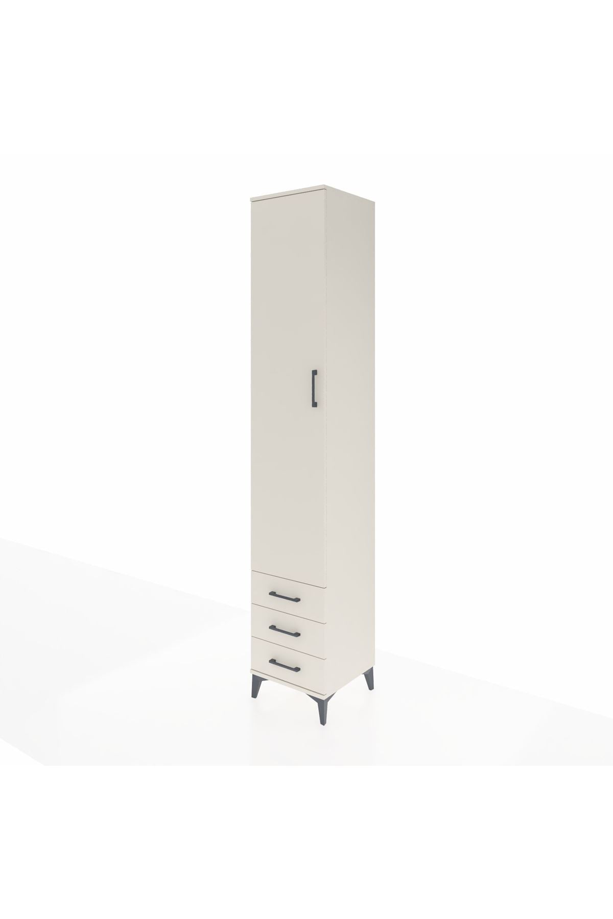 Hyperion Dolap 5 Raflı 3 Çekmeceli Tek Kapaklı 44x44x243 - S64M057V1B