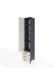Hyperion Dolap 5 Raflı 3 Çekmeceli Tek Kapaklı 44x44x243 - S64M057V4B