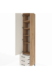 Hyperion Dolap 5 Raflı 3 Çekmeceli Tek Kapaklı 44x44x243 - S64M057V7B