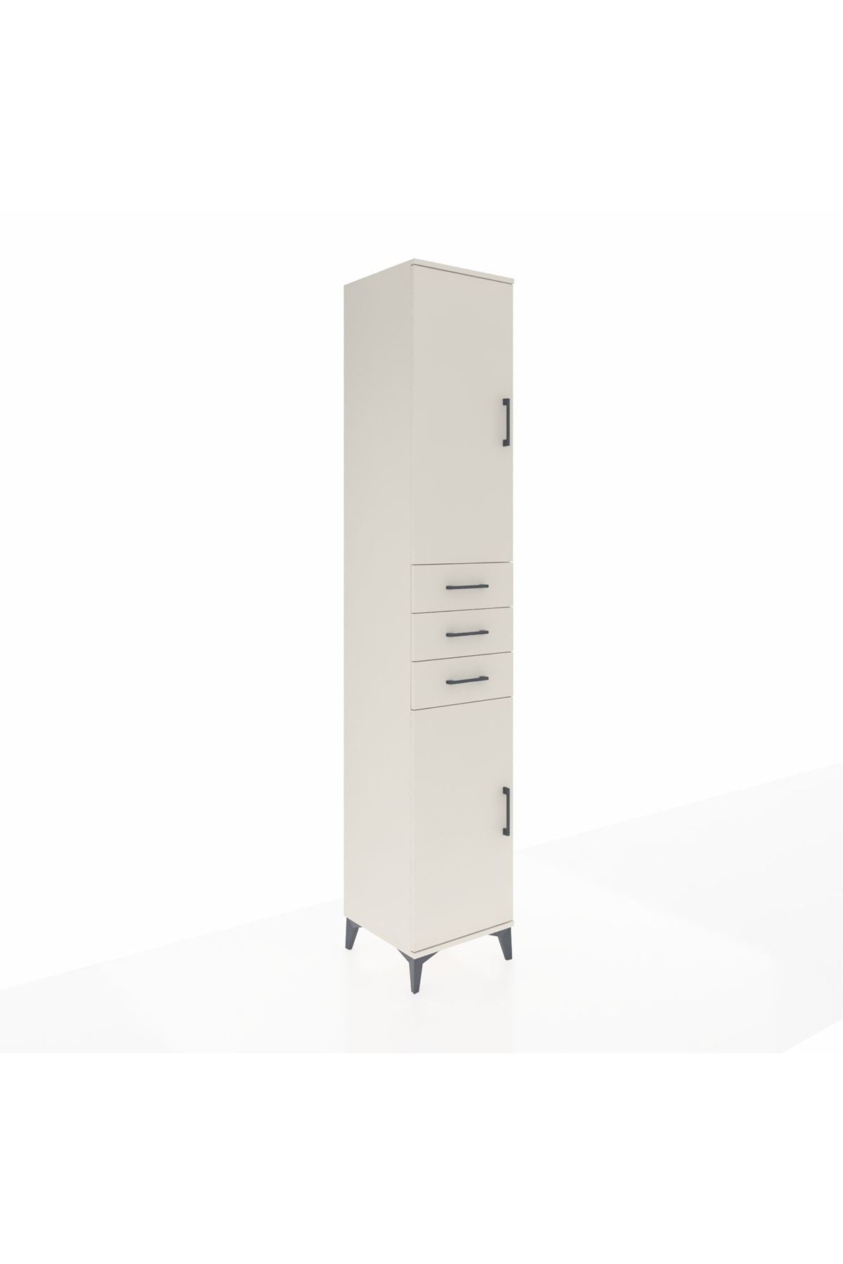 Hyperion Dolap 4 Raflı 3 Çekmeceli 2 Kapaklı 44x44x243 - S64M058V1B