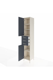 Hyperion Dolap 4 Raflı 3 Çekmeceli 2 Kapaklı 44x44x243 - S64M058V2B