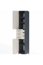 Hyperion Dolap 4 Raflı 3 Çekmeceli 2 Kapaklı 44x44x243 - S64M058V4B