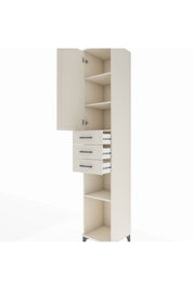 Hyperion Dolap 4 Raflı 3 Çekmeceli Tek Kapaklı 44x44x243 - S64M059V1B
