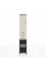 Hyperion Dolap 4 Raflı 3 Çekmeceli Tek Kapaklı 44x44x243 - S64M059V4B