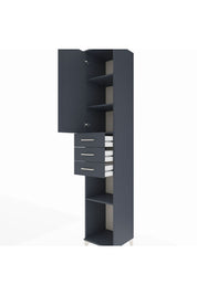 Hyperion Dolap 4 Raflı 3 Çekmeceli Tek Kapaklı 44x44x243 - S64M059V5B
