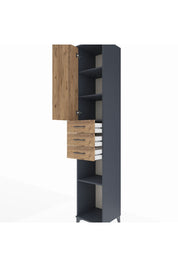 Hyperion Dolap 4 Raflı 3 Çekmeceli Tek Kapaklı 44x44x243 - S64M059V6B