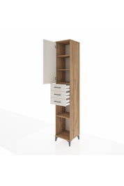 Hyperion Dolap 4 Raflı 3 Çekmeceli Tek Kapaklı 44x44x243 - S64M059V7B