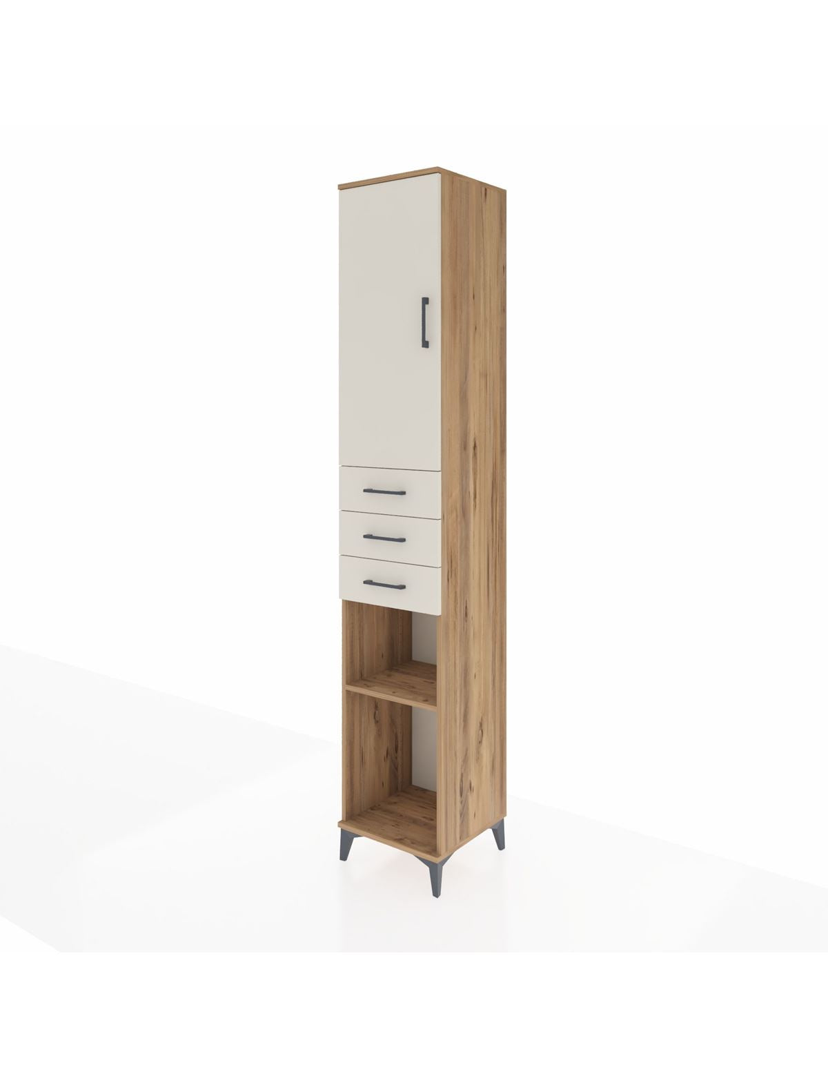 Hyperion Dolap 4 Raflı 3 Çekmeceli Tek Kapaklı 44x44x243 - S64M059V7B