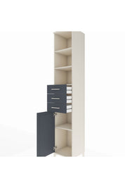 Hyperion Dolap 4 Raflı 3 Çekmeceli Tek Kapaklı 44x44x243 - S64M060V2B