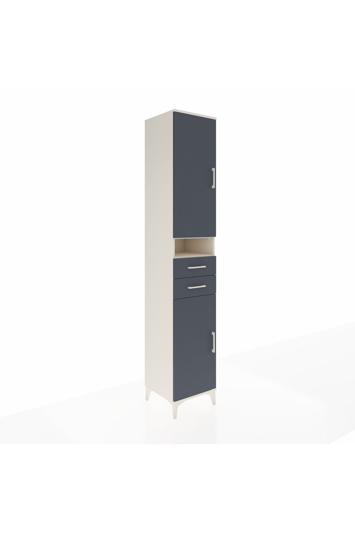 Hyperion Dolap 5 Raflı 2 Çekmeceli 2 Kapaklı 44x44x243 - S64M061V2B