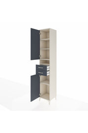 Hyperion Dolap 5 Raflı 2 Çekmeceli 2 Kapaklı 44x44x243 - S64M061V2B