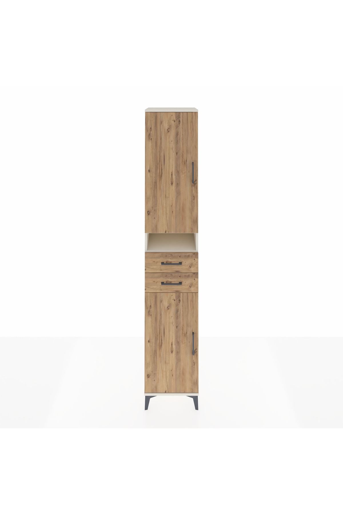 Hyperion Dolap 5 Raflı 2 Çekmeceli 2 Kapaklı 44x44x243 - S64M061V3B