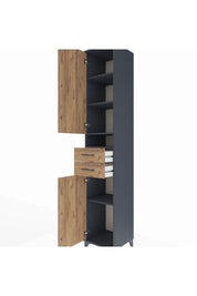 Hyperion Dolap 5 Raflı 2 Çekmeceli 2 Kapaklı 44x44x243 - S64M061V6B