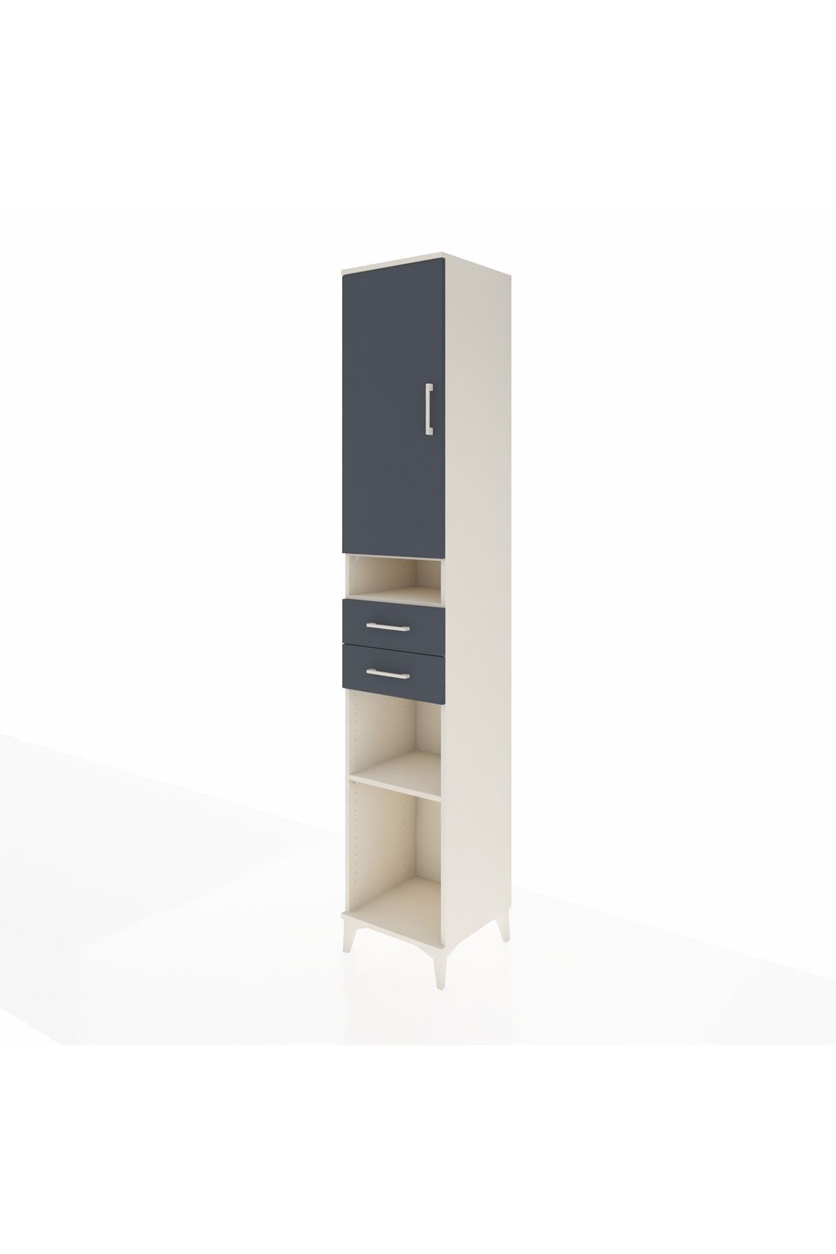 Hyperion Dolap 5 Raflı 2 Çekmeceli Tek Kapaklı 44x44x243 - S64M062V2B
