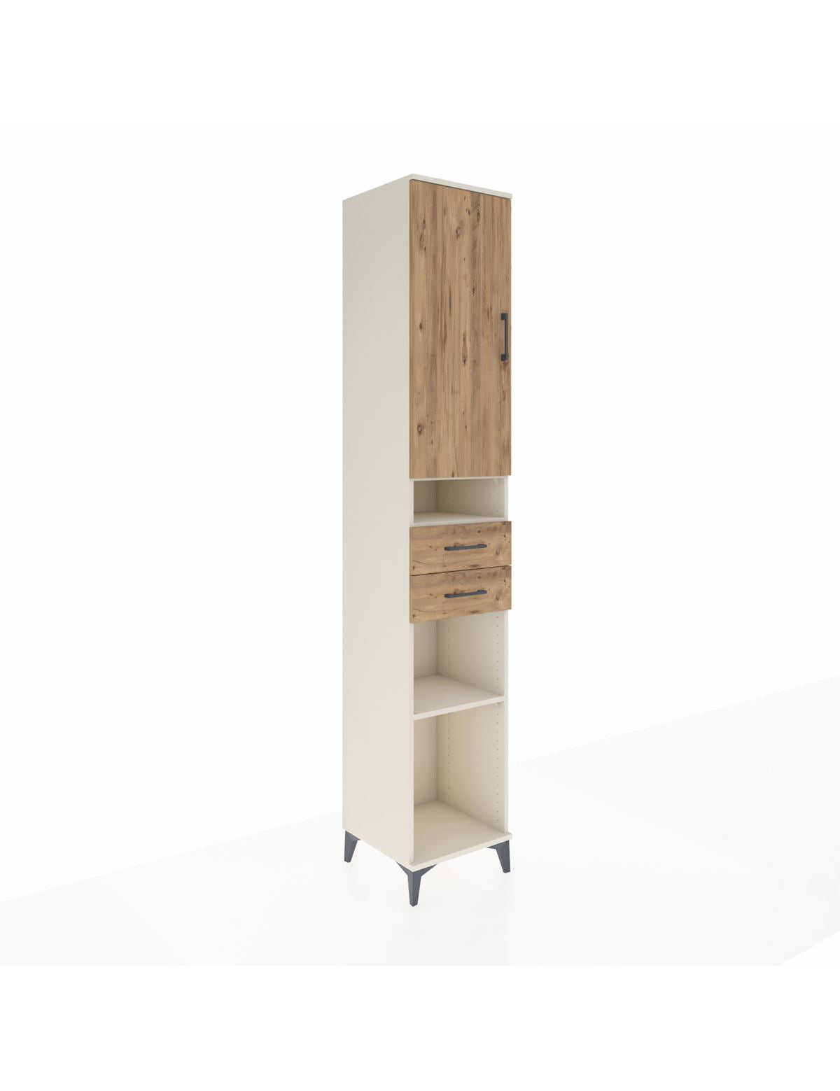 Hyperion Dolap 5 Raflı 2 Çekmeceli Tek Kapaklı 44x44x243 - S64M062V3B