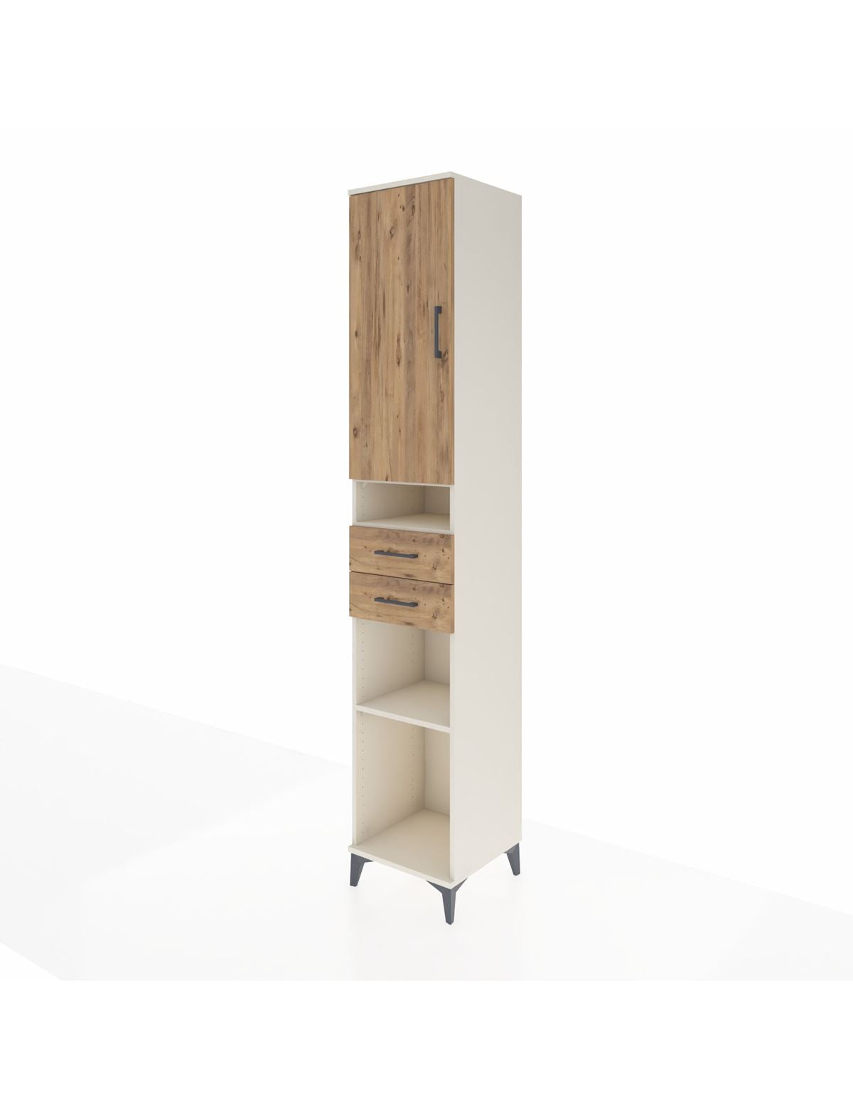 Hyperion Dolap 5 Raflı 2 Çekmeceli Tek Kapaklı 44x44x243 - S64M062V3B