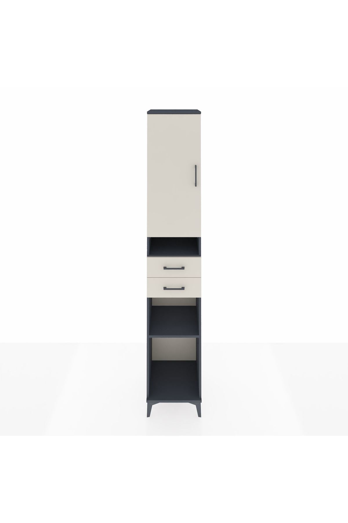 Hyperion Dolap 5 Raflı 2 Çekmeceli Tek Kapaklı 44x44x243 - S64M062V4B