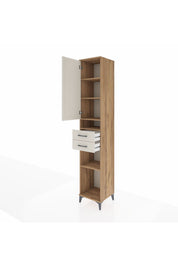 Hyperion Dolap 5 Raflı 2 Çekmeceli Tek Kapaklı 44x44x243 - S64M062V7B