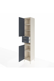 Hyperion Dolap 5 Raflı 2 Çekmeceli 2 Kapaklı 44x44x243 - S64M063V2B
