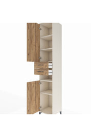 Hyperion Dolap 5 Raflı 2 Çekmeceli 2 Kapaklı 44x44x243 - S64M063V3B