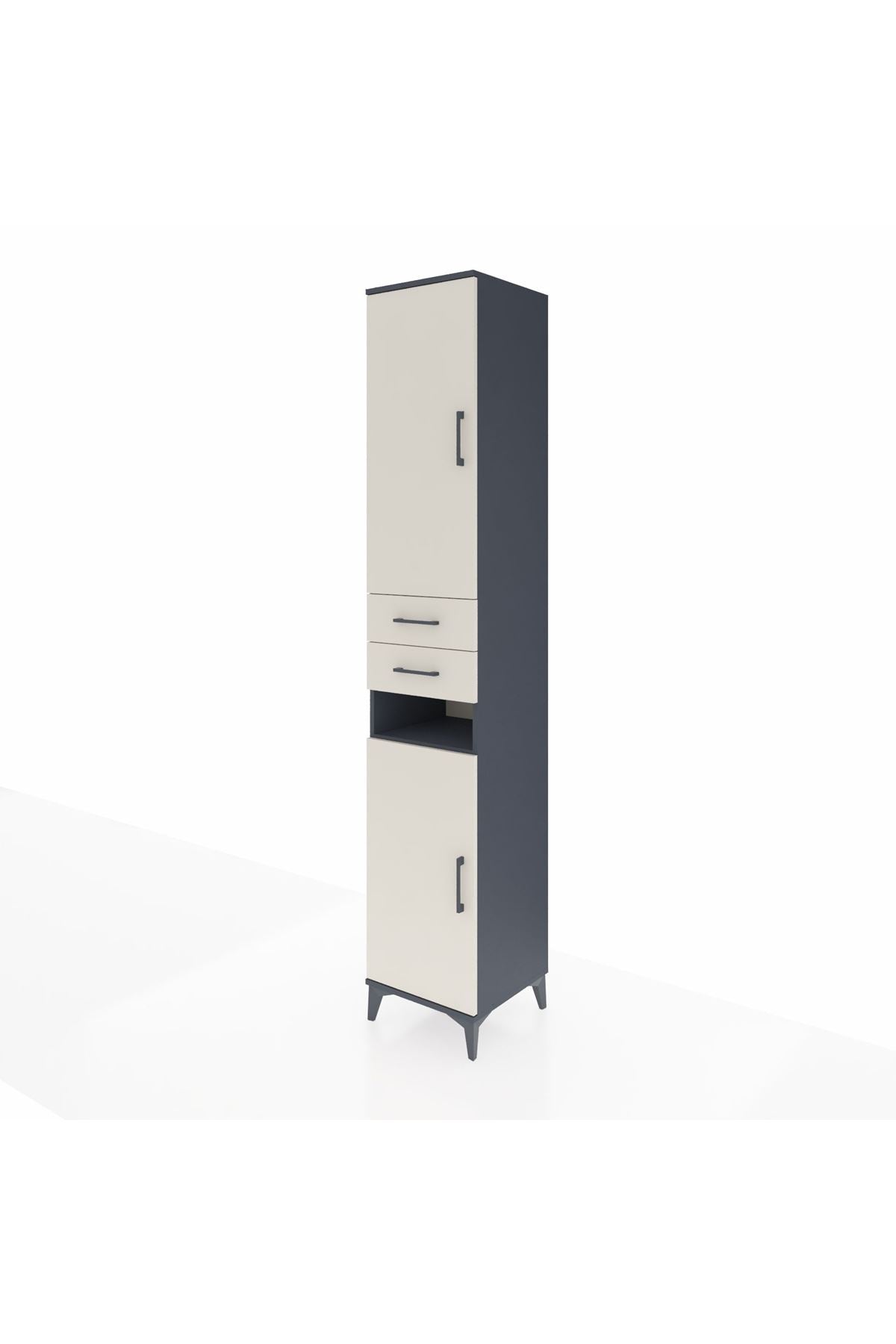 Hyperion Dolap 5 Raflı 2 Çekmeceli 2 Kapaklı 44x44x243 - S64M063V4B
