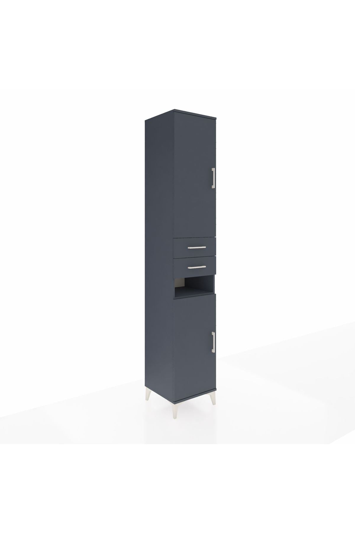 Hyperion Dolap 5 Raflı 2 Çekmeceli 2 Kapaklı 44x44x243 - S64M063V5B