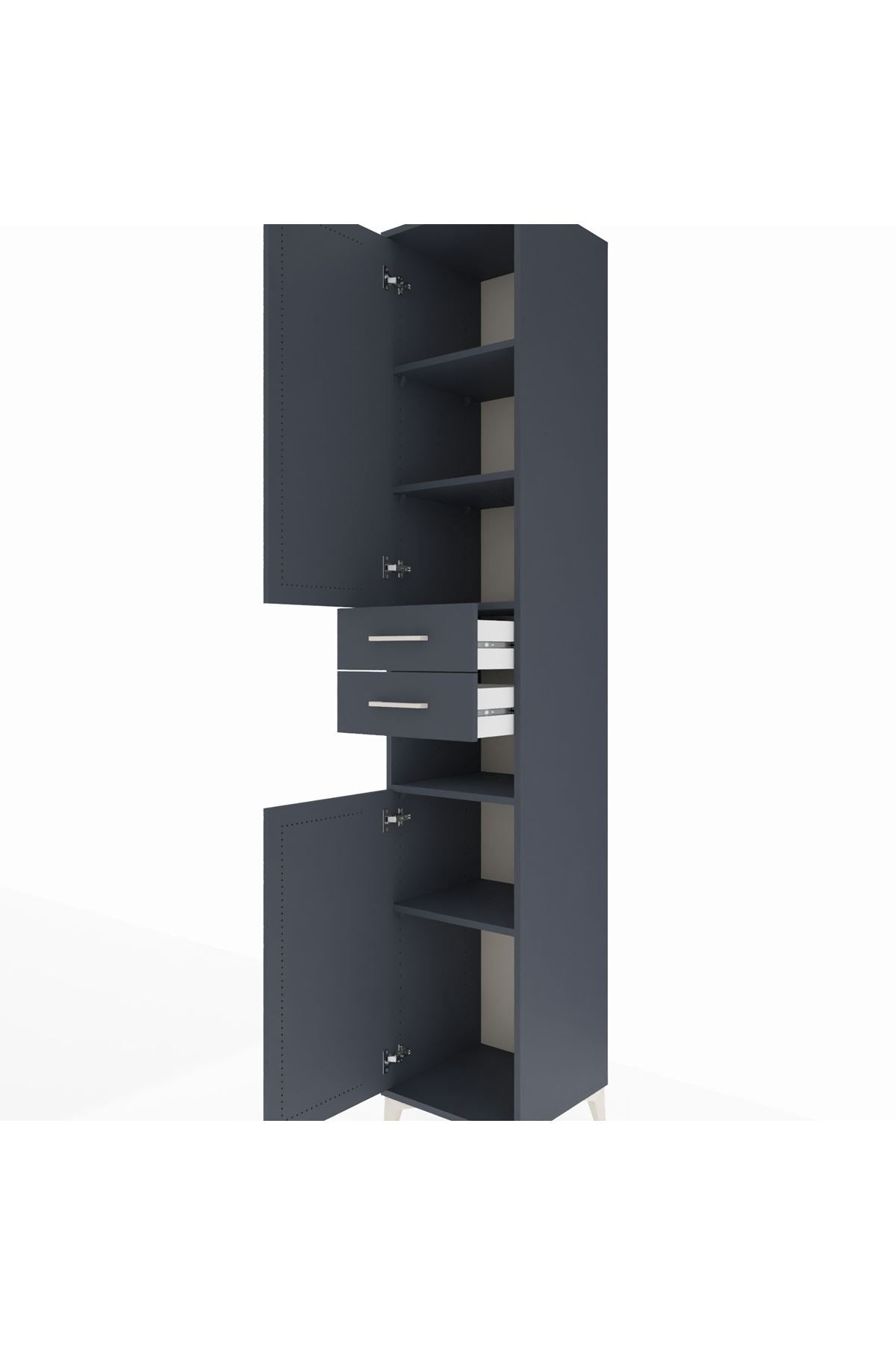 Hyperion Dolap 5 Raflı 2 Çekmeceli 2 Kapaklı 44x44x243 - S64M063V5B