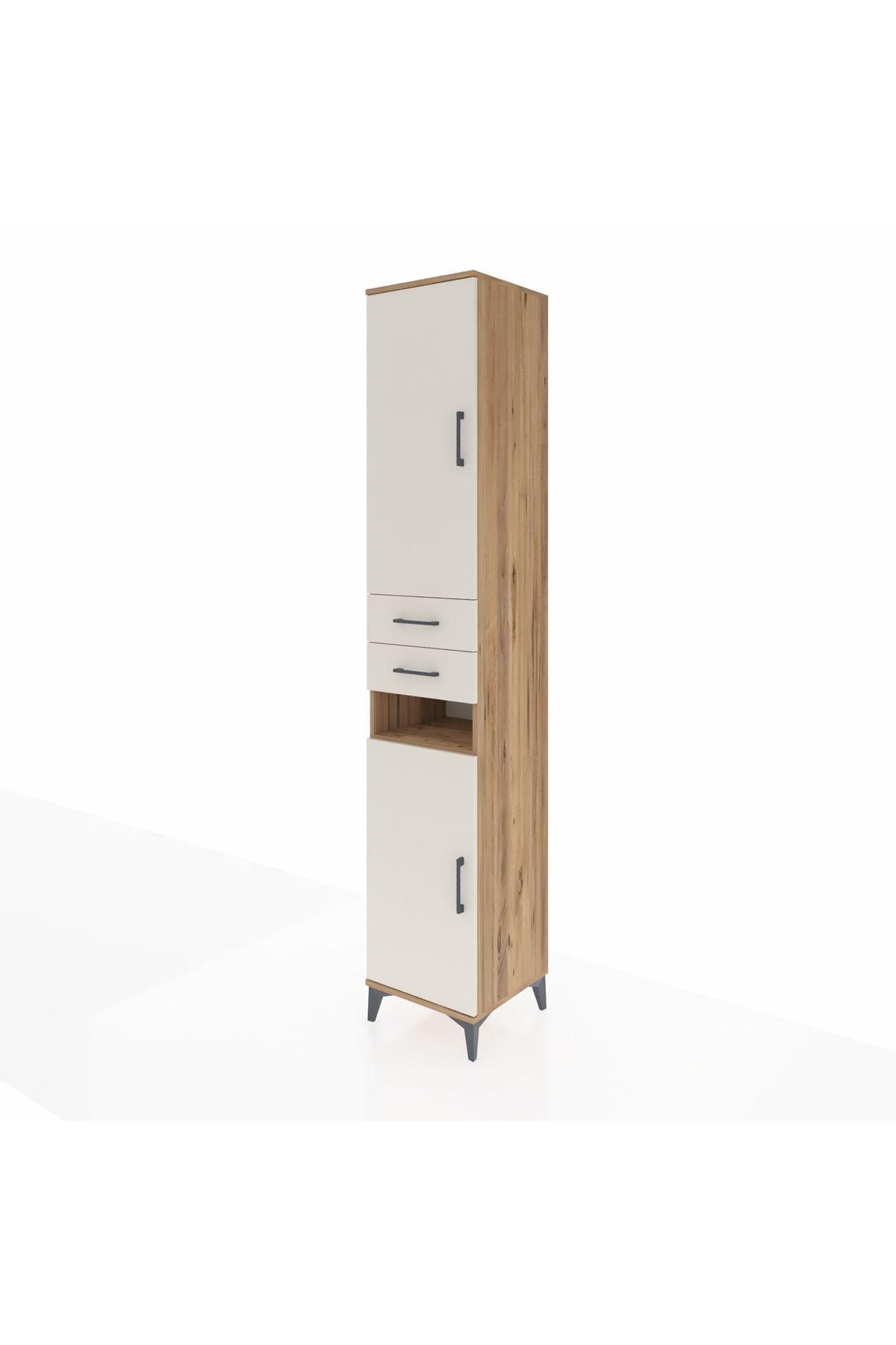 Hyperion Dolap 5 Raflı 2 Çekmeceli 2 Kapaklı 44x44x243 - S64M063V7B